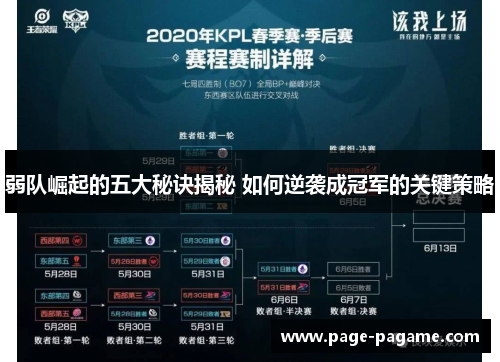 弱队崛起的五大秘诀揭秘 如何逆袭成冠军的关键策略